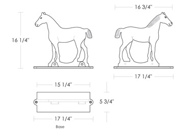 Windmill Weight Horse